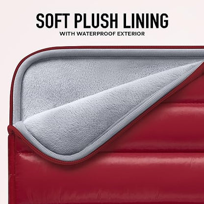 Vandel The Original Puffy Laptop Sleeve 13-14 Inch, Laptop Sleeve for Women - color: h. Shiny Red