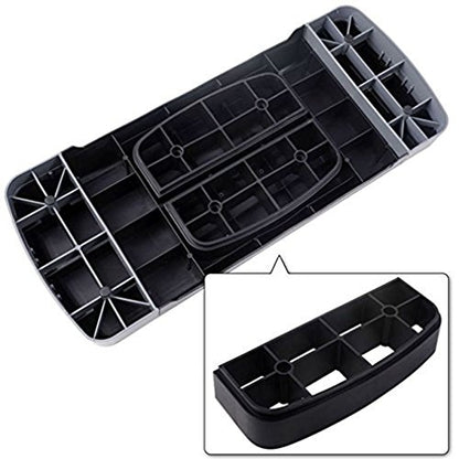 27" Adjustable Exercise Equipment Step Platform For Sports & Fitness (black & grey)