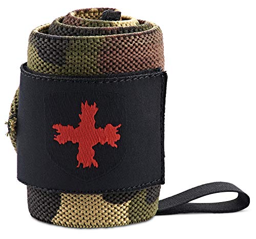 Harbinger Red Line 18-Inch Weightlifting Wrist Wraps for Men and Women (Pair) - color: Camo