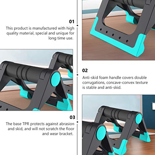 Wakauto Push Up Bars Strength Training - Push Up Bars Pushup Stands Handstand Bars, Non-slip Parallettes Bars for Strength Training and Calisthenics - Home Gym Workout Fitness Machines