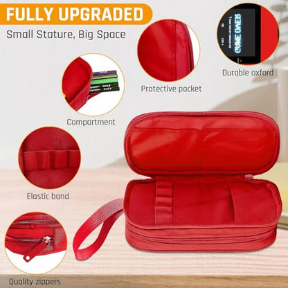 TILYTADLY School Backpack For Boys - Gamer Boys Backpack For Kids Children Teens Elementary Middle School - Ages 6-18，17″ - color: 3-red-set1