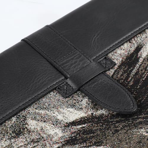 Londo Leather Sleeve Compatible with MacBook Pro 14 & Air 13-13.3 Inch (M5, M4, M3, M2, M1, Pro, Max) & iPad Pro 12.9, Premium Top Grain Leather Laptop Bag, 2020 to 2026 Models - color: Black, size: 13-14 inches