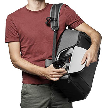 Lowepro Flipside BP 400 AW III Mirrorless and DSLR Camera Backpack - Dark Grey - with Rear Access - with Side Access - with Adjustable Dividers - for Mirrorless Like Sony α7 - LP37353-PWW - color: Dark Grey
