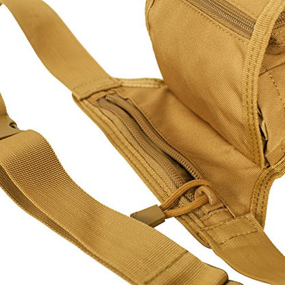 Seibertron Waterproof Tactical Outdoor Hiking Airsoft Utility Leg Bag Khaki - color: Leg Bag Khaki