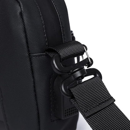 Waterproof Polyester Slim Unisex Crossbody Sling Bag Chest Backpack Men's Shoulder Bag, Leisure Travel Handbag, Hard Shell Anti-Theft Chest Bag, Messenger Bag-Black, Standard, Retro - color: Messenger Bag-black