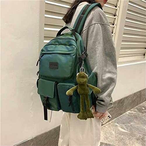 Casual Large Capacity Student Backpacks Cute Backpack for Back To School Traveling Hiking Teens Girls Aesthetic Backpack… (Green) - color: Green