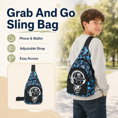 Bluboon Kids Backpack Boys Camo Bookbag Teens Elementary School Bag Daypack Travel Back Pack Middle school (Blue Graffiti 2-Piece Set) - color: Blue Graffiti 2-piece Set