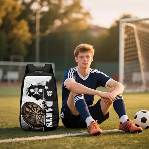 Boxing Dart Lightning Karate Baseball Sport Backpack Shoe Compartment Equipment Bags Gym Teenager Inner Pocket School Ball (Dart Design) - color: Dart Design