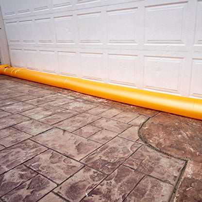 The Original HydraBarrier Standard Flood Barrier – 24 ft Long x 4 in High – Light, Reusable Sandbag Alternative – Flood Control & Diversion Tube for Home, Garage, Door & Property Protection - size: 24 Foot Length