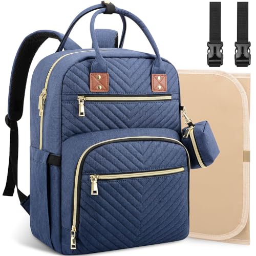 Tenot Baby Diaper Bag Backpack, Travel Diaper Bags for Baby Girl Boy Large Capacity Baby Bag Backpack for Women Peacock Blue - color: Peacock Blue