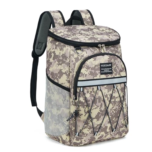 Backpack Cooler Backpack 26 Cans Insulated Leak Proof for Women Men Beach Camping Picnic Fishing Hiking Lunch Backpack Waterproof Cooler - color: Biack,White,Gray, size: Medium