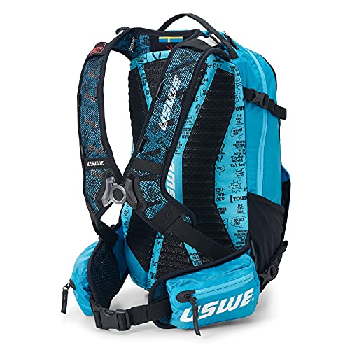 USWE Shred 16L Backpack, a High End Daypack for MTB, E-MTB, Mountain Bike, Blue - style: 16l Blue