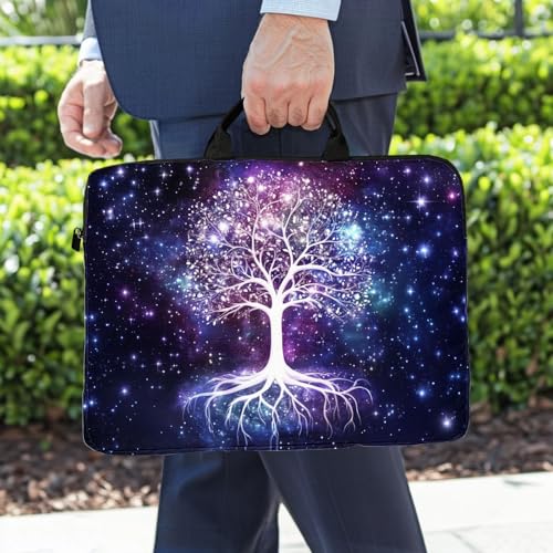 15-Inch Laptop Sleeve – Stylish, Lightweight, Shockproof, Water-Resistant Case for Lenovo, HP, Dell, Asus Notebooks - Tree of Life Art - color: Tree of Life Art