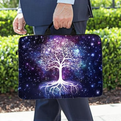 15-Inch Laptop Sleeve – Stylish, Lightweight, Shockproof, Water-Resistant Case for Lenovo, HP, Dell, Asus Notebooks - Tree of Life Art - color: Tree of Life Art