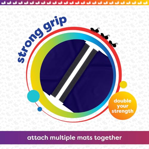 Antsy Pants Tumbling Mat for Kids – Gymnastics Mat, Easy to Clean, Sturdy, Foldable Tumbling Mats, Padded, Lightweight, Portable, Gymnastics Equipment for Active Play - color: 3-Fold Navy Blue