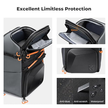 K&F CONCEPT Camera Backpack Shoulder Bag for Photographers - size: 25L