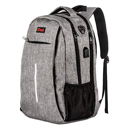 OPACK Travel Laptop Backpack, Business Anti Theft Slim RFID Blocking pocket Durable 15.6 Inch Laptops Backpack, USB Charging Port, Water Resistant College Laptop Bag