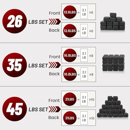 Weighted Vest Men 26lbs | 35lbs | 45lbs, Weighted Workout Vest With Removable Iron Weights, Weight Vest for Men and Women, Heavy Duty Weighted Exercise Vest for Strength Training Running Walking - size: 35lbs