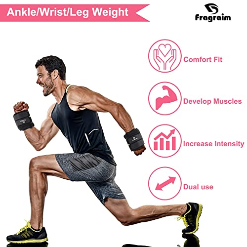 Ankle Weights for Women, Men and Kids - 1/2/3/4/6/8/10/12/15/20 LBS 1 Pair Strength Training Wrist/Leg/Arm Weight with Adjustable Strap for Jogging, Gymnastics, Aerobics, Home Fitness, Physical Therapy - style: 20Lbs Pair (10lb x 2) - Black