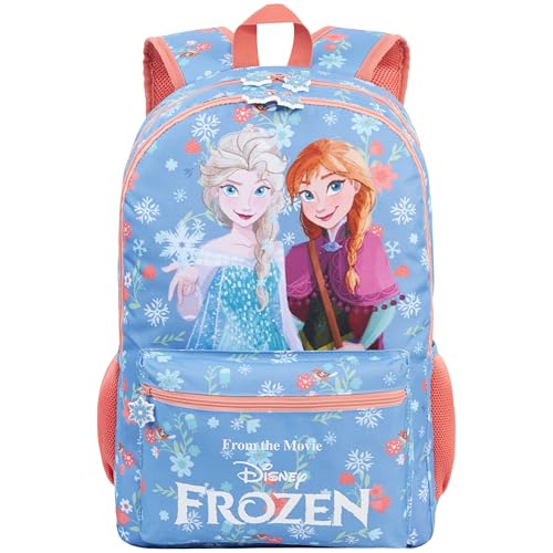 Get Trend Disney Frozen Kids Backpack for Girls, 18 inch Bookbag with Padded Straps Travel School Bag, Elsa Anna Girls Gifts (Multi Frozen) - color: Multi Frozen