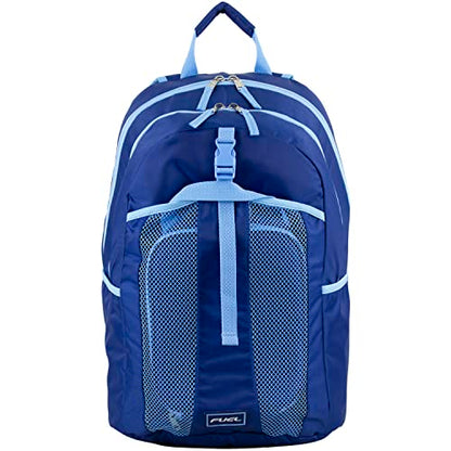 FUEL Lunch Backpack Set Student Water Resistant Bookbag Bag Soft Reusable Insulated Cooler Lunch Box Thermal Travel Office Lunch Bag, Lazuli Blue - color: Lazuli Blue