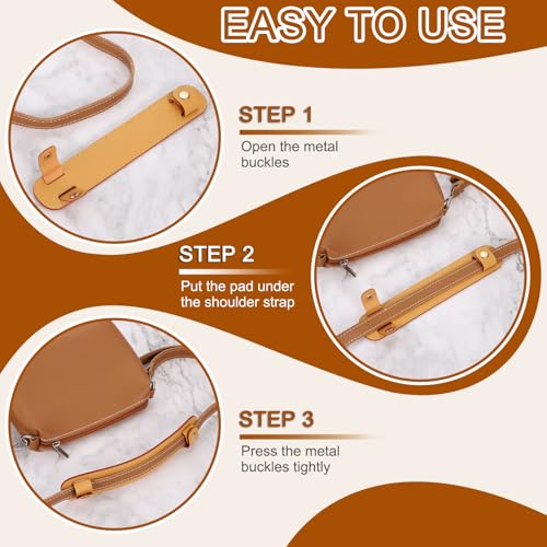 Generic 1 Pcs 8.98x1.65 Inch Leather Shoulder Strap Pad, Detachable Non-Slip Strap Covers for Tote Bags Backpacks Handbags, Red