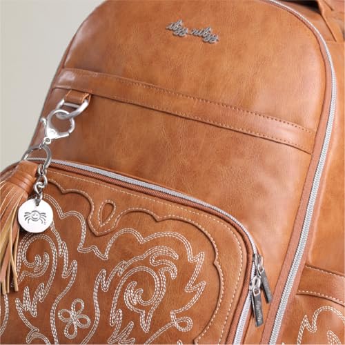 Itzy Ritzy Boss Plus Large Diaper Bag Backpack with 19 Pockets (Saddle) - color: Saddle