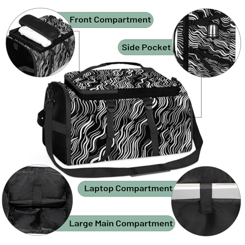 Gym Backpack, Water Resistant Carry-On Bag with Padded Shoulder Straps