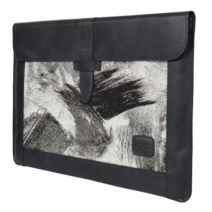 Londo Leather Sleeve Compatible with MacBook Pro 14 & Air 13-13.3 Inch (M5, M4, M3, M2, M1, Pro, Max) & iPad Pro 12.9, Premium Top Grain Leather Laptop Bag, 2020 to 2026 Models - color: Black, size: 13-14 inches