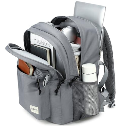 abshoo 32L Backpack for School College Bookbag Middle High School Backpacks Casual Daypack Travel Backpack (Grey) - color: Grey