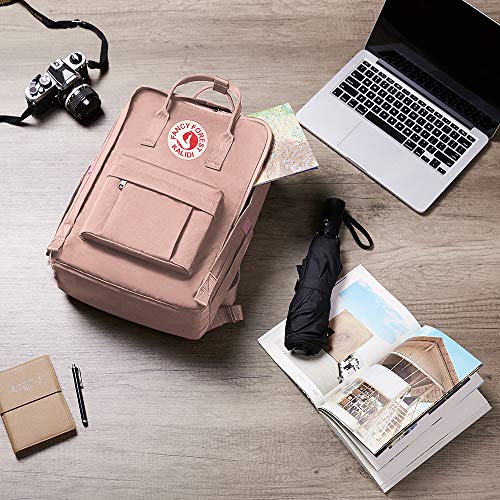 KALIDI Casual Laptop Backpack 15 Inches Square Daypack Totepack Travel Bag - color: Pink