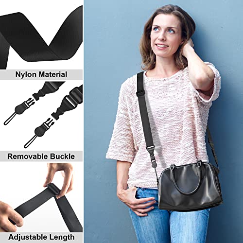 [3 Pack] Replacement Shoulder Strap Adjustable Shoulder Strap for Binocular Camera iPad Tablet Phone Case Laptop Messenger Luggage Duffel Bag, Nylon Neck Strap 32"-61" - color: Black-3 Pack