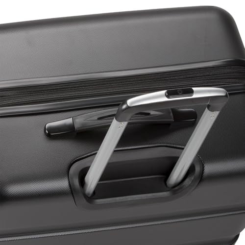 SwissGear 7366 Signature Hardside Expandable Luggage with Spinner Wheels, TSA Lock, Black, Checked-Large 27-Inch - color: Black, size: Checked-Large 27-Inch