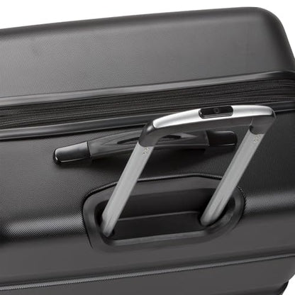 SwissGear 7366 Signature Hardside Expandable Luggage with Spinner Wheels, TSA Lock, Black, Checked-Large 27-Inch - color: Black, size: Checked-Large 27-Inch