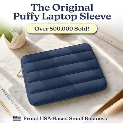 Vandel The Original Puffy Laptop Sleeve Case, 13-14 inch Laptop Sleeve Bag Case 13.3 Inch, Compatible with MacBook Air 13, Pro 14/13 iPad Pro 12.9, HP Dell ASUS, Computer Bag Cover - color: i. Navy, size: 13-14 Inch