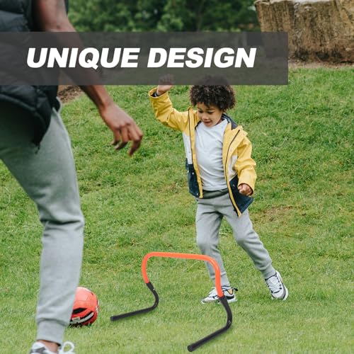 Soccer Training Mini Hurdle Adjustable Height PVC Plastic Agility Hurdle for Foldable Running Accessory for Speed and Footwork Drills