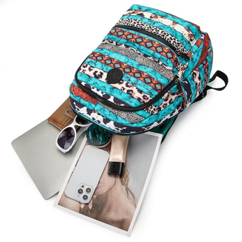 Montana West Backpack for Women Western Travel Backpack Purse Casual Daypack for Laptop College - color: *Boho Leopard