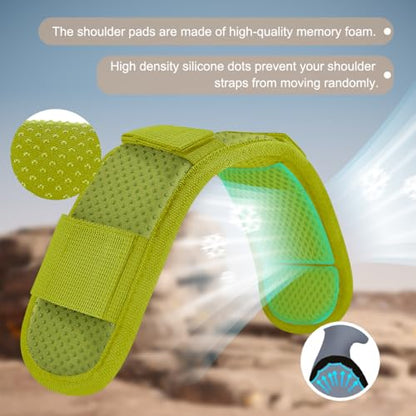ZINZ 2-Pack Universal Shoulder Pad with Ultra Thick Cushion for Bag Luggage Bag Crossbody, Plus Long & Anti-Slip & Breathable,Army Green - color: Army Green