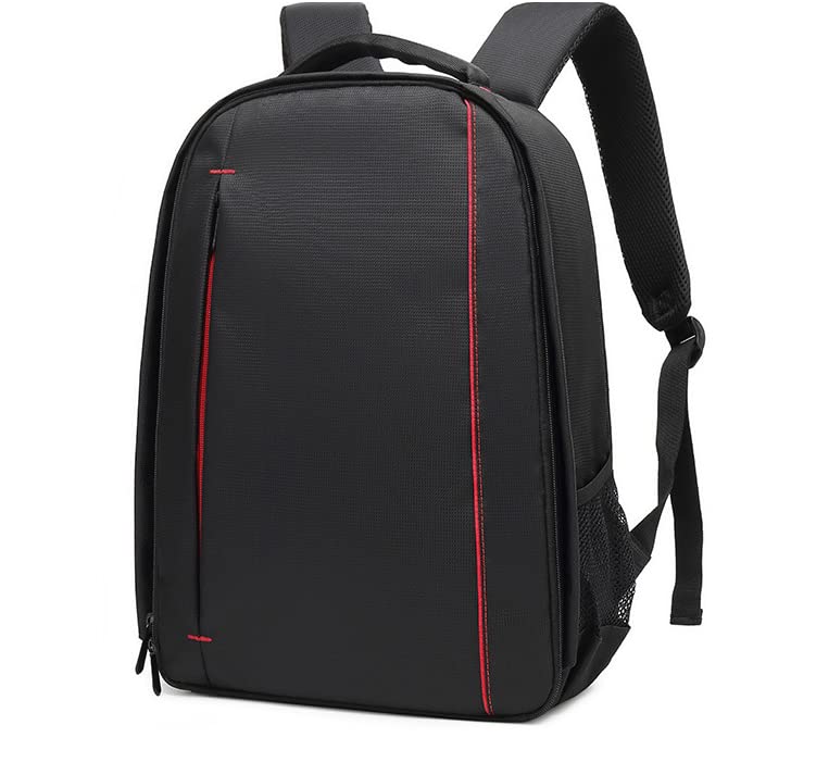 Waterproof SLR/DSLR Camera Backpack Shoulder Bag Travel Case For Canon Nikon Sony Digital Lens (Large, Red) - color: Red, size: Large