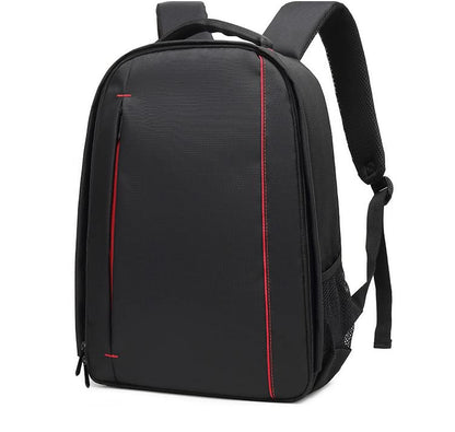 Waterproof SLR/DSLR Camera Backpack Shoulder Bag Travel Case For Canon Nikon Sony Digital Lens (Large, Red) - color: Red, size: Large