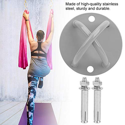 Ceiling Anchor Wall Mount Bracket, Yoga Trapeze Ceiling Hooks and Battle Rope Anchor Ceiling Mount, Suspension Straps Yoga Swing Brackets Resistant Trainer, Fixed Plate Expansion Screw Mount