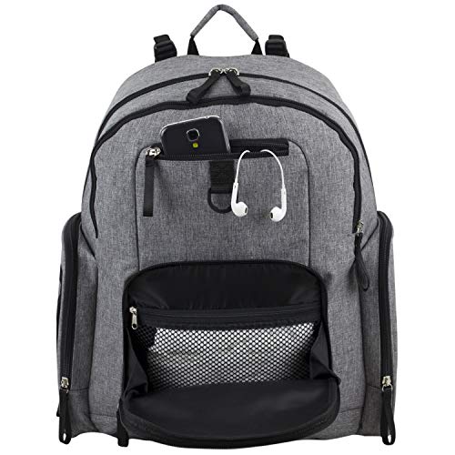 BODHI Baby Portable Diaper Changing Pad Diaper Changer Travel Bag, Changing Mat, Baby Changing Station, Infant Gift, Medium Gray Chambray - color: Medium Gray Chambray