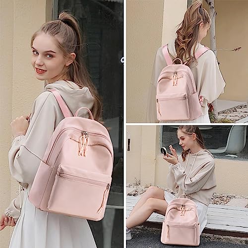 BTOOP Mini Backpack Women Girls Water-resistant Small Backpack Purse Shoulder Bag for Womens Adult Kids School Travel - color: Pink, size: Mini