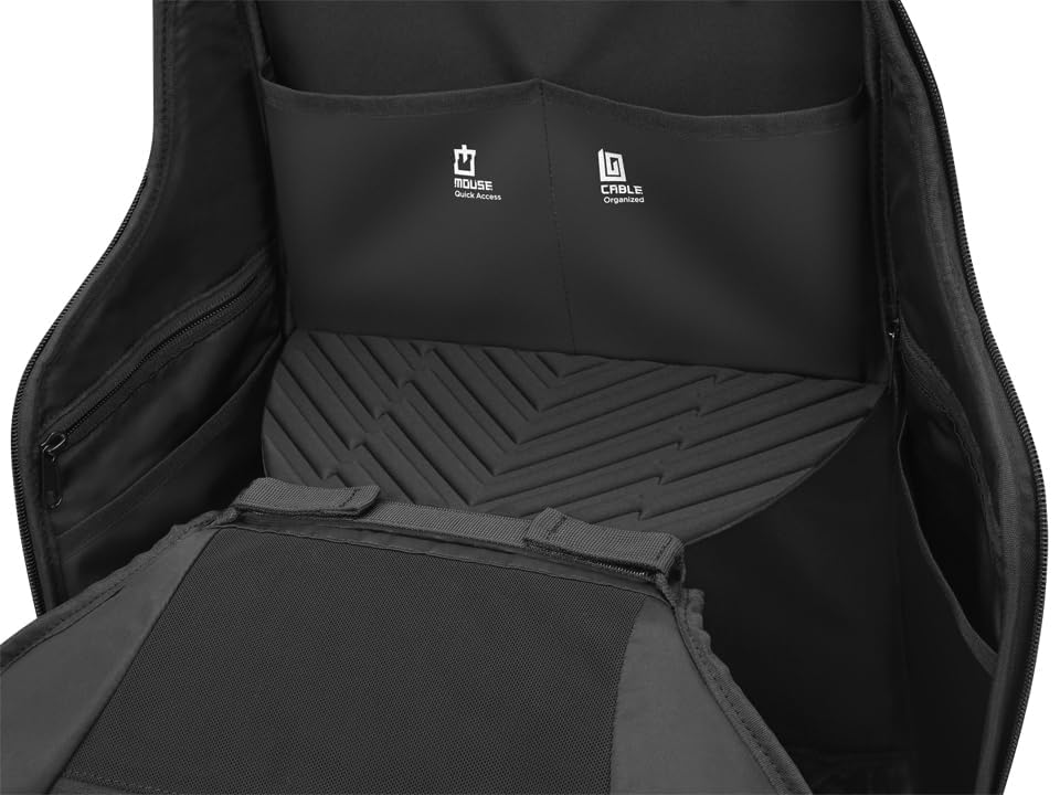 Lenovo Legion Gaming Laptop Backpack GB700 – Extra Large, Fits Up to 16-Inch Computer – Anti-Theft Lock, Damage Protection, Water-Resistant Travel Bag with Organized Compartments – Black - style: Gb700