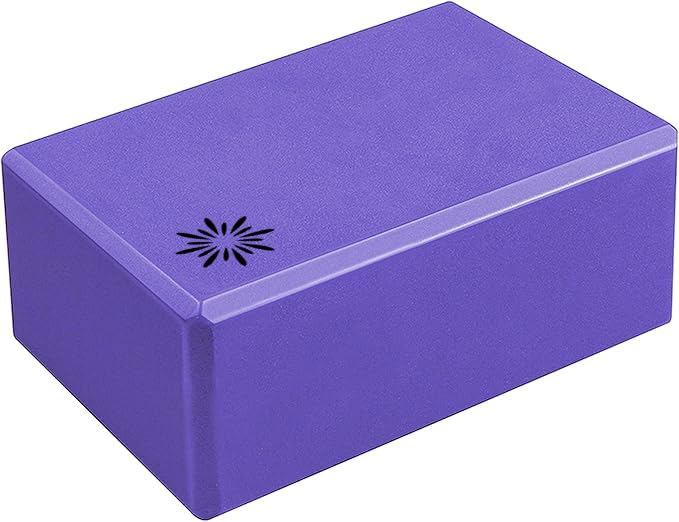 4" Yoga Block, 10 Pack Bulk EVA Foam Yoga Blocks, Firm and Supportive Yoga Brick, Balance Foam for Stretching, Pilates, and Workout, 4" x 6" x 9" - color: Purple