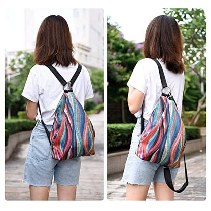 Black Butterfly Premium Backpack for Women, Bohemia Style Fashion Casual Daypack Backpack, Small Backpack Purse (0050-multicolor Plus) - color: 0050-multicolor Plus