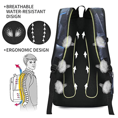 rickyh style School Backpack Travel Bag for Men & Women Lightweight College Back Pack with Laptop Compartmen - color: 04jhhei