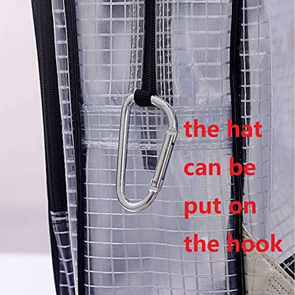 ESD 15.7inch 40cm*35cm*15cm anti-static clear pvc backpack,cleanroom engineer tool bag full cover pvc for put computer tool working in clean room 5PCS - color: Five Pieces Black Small