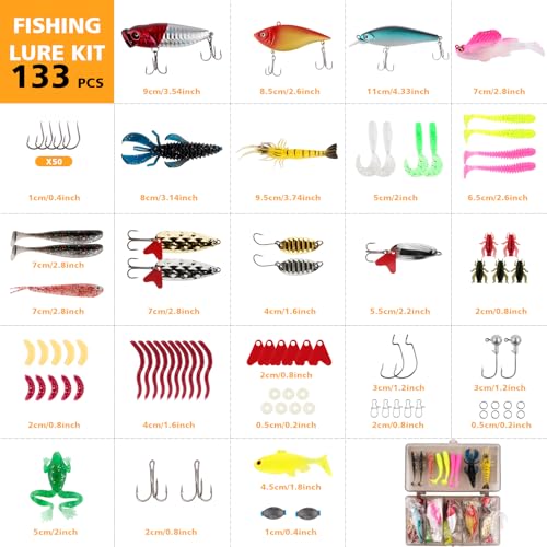 139PCS Tackle Box Backpack,Fishing Backpack with Accessories,Tackle Bag Fishing Tool Kit Fish Pliers Salt Water Fishing Tackle Set for Men Women Gifts (Black) - color: Black