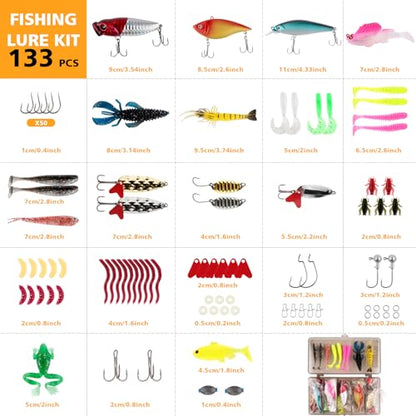 139PCS Tackle Box Backpack,Fishing Backpack with Accessories,Tackle Bag Fishing Tool Kit Fish Pliers Salt Water Fishing Tackle Set for Men Women Gifts (Black) - color: Black